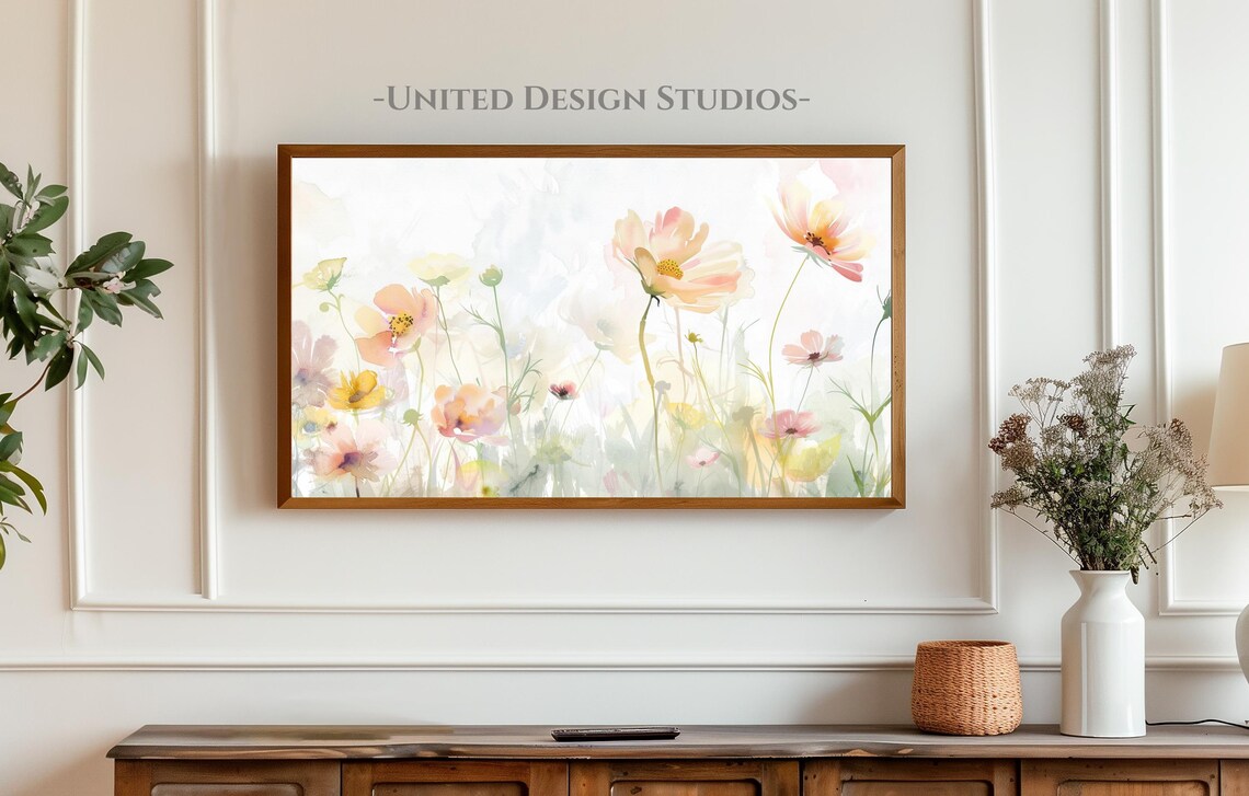 Spring Wildflower Field Art Print, Country Flowers - Image 4