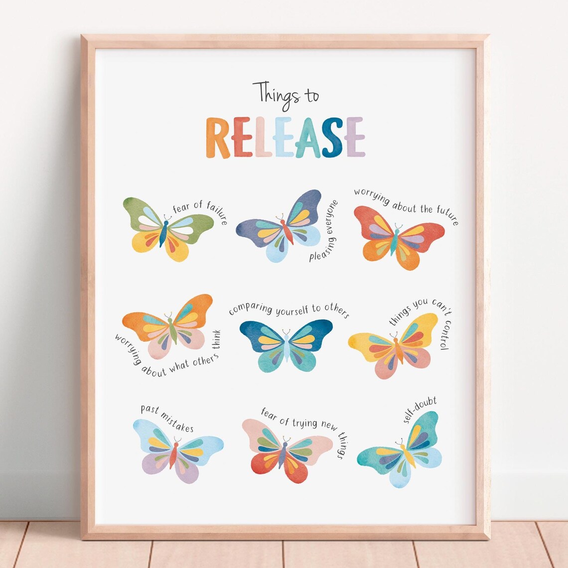 Things To Release Mental Health Therapy Office Poster - Image 7