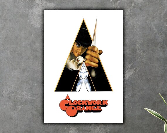 A Clockwork Orange Film Art Alex DeLarge Bowler Hat Classic Poster