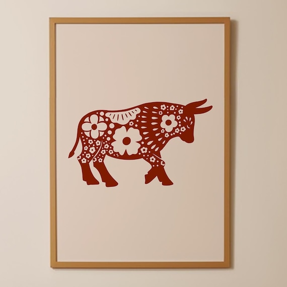 Year Of The Ox Chinese Zodiac Art Print