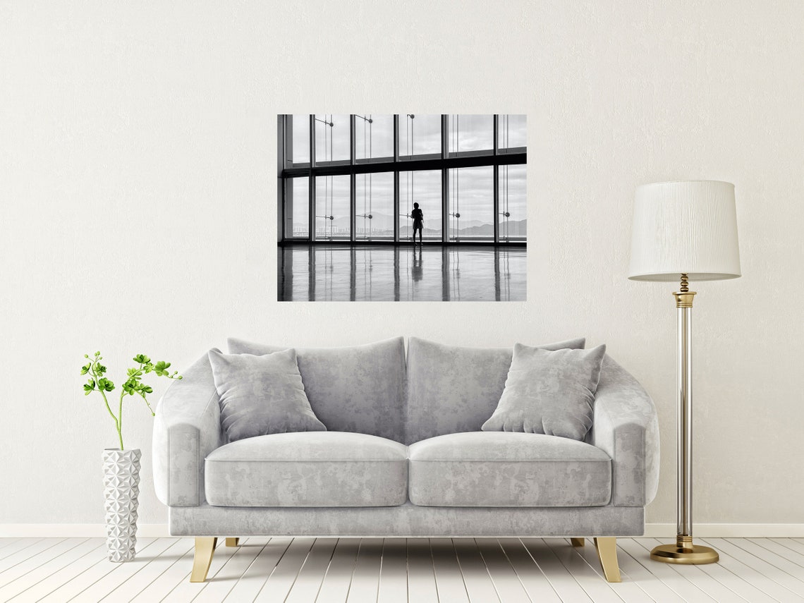A Lady Waiting At An Airport Terminal Street Photography Print Photography Fine Art Exclusive Print Posters Photos Home Dcor - Image 2