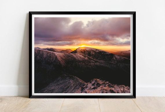 Ben Nevis Mountain At Sunset Limited Edition Print Photography Fine Art Wall Art Exclusive Print Posters Photos Sct
