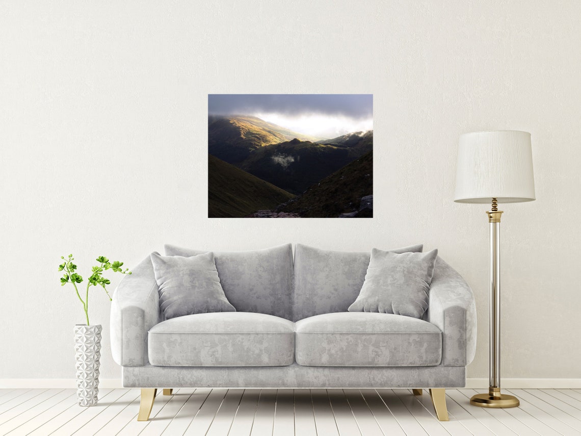 Ben Nevis Grampian Mountains Scotland Dramatic Moody Light Poster - Image 2