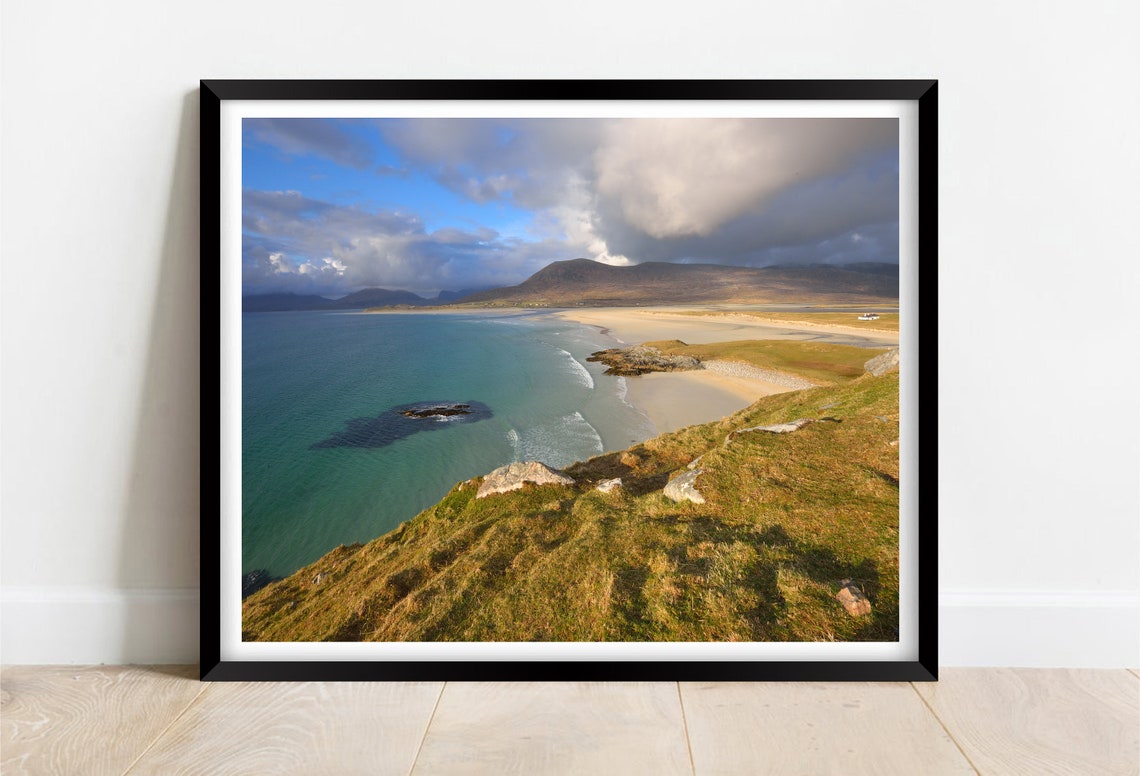Traigh Seilebost Isle Of Harris Scotland White Sand Beach Poster