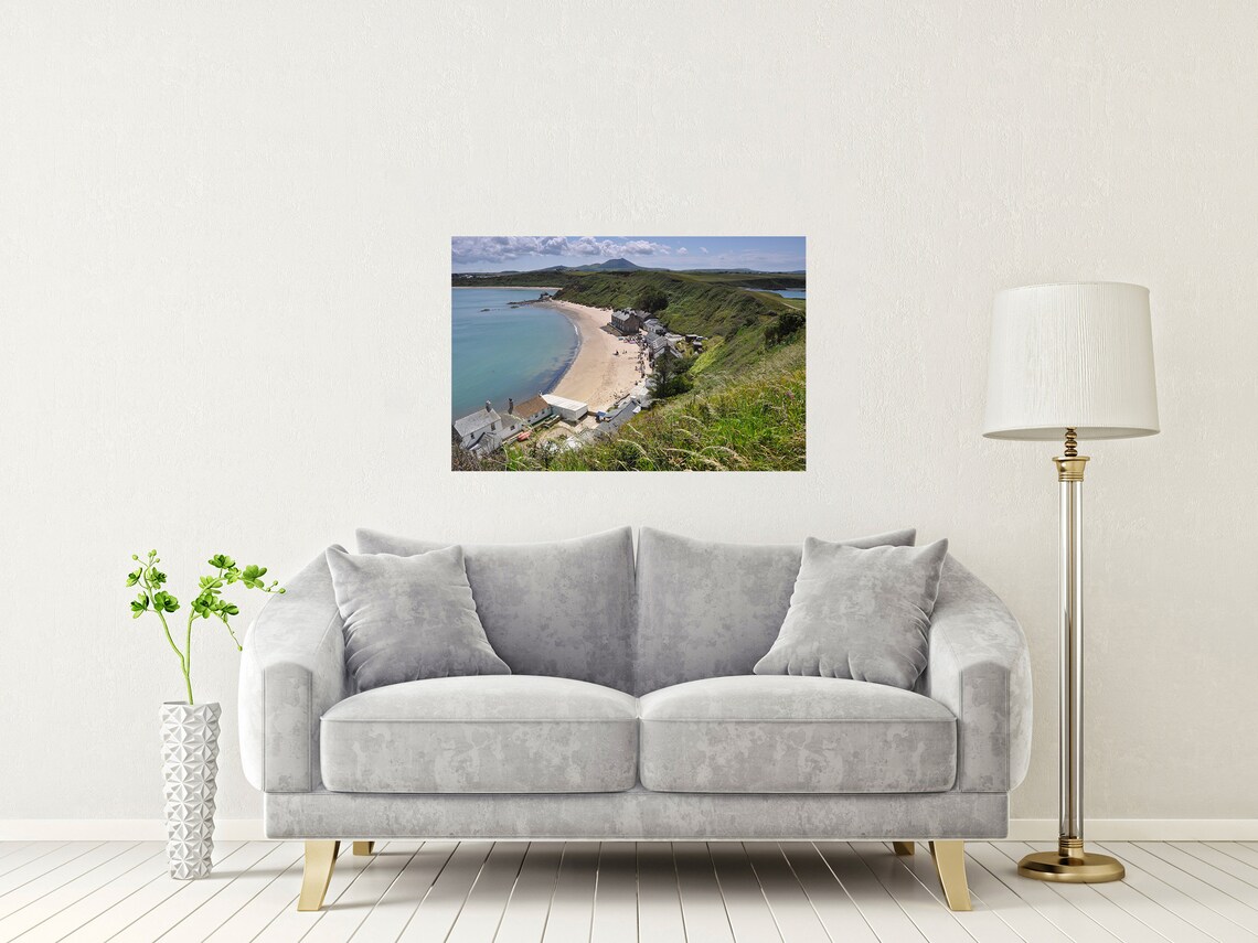 Porthdinllaen Wales Fishing Village Cove Sandy Beach Village Poster - Image 2