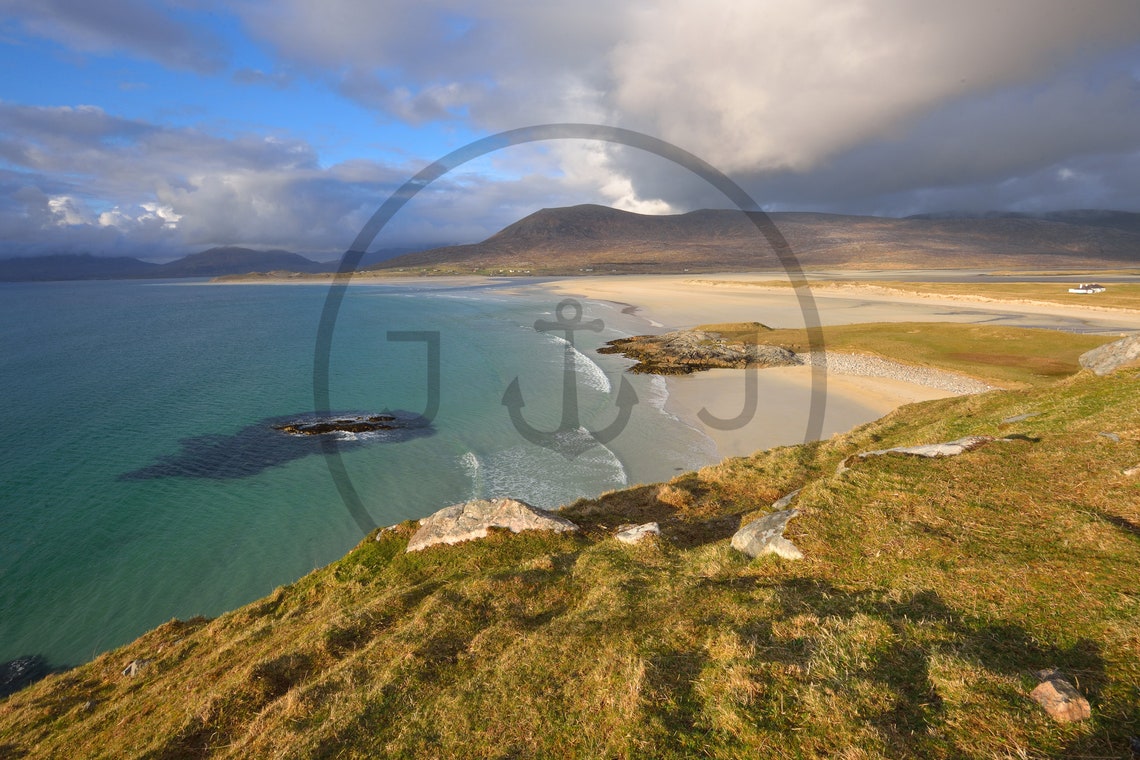 Traigh Seilebost Isle Of Harris Scotland White Sand Beach Poster - Image 3