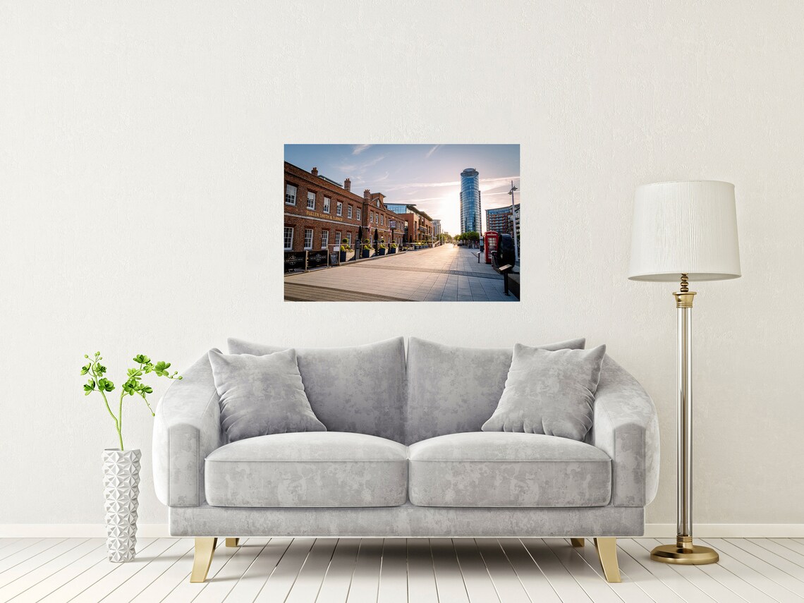 Gunwharf Quays Portsmouth Old Customs House Sunrise View Poster - Image 2