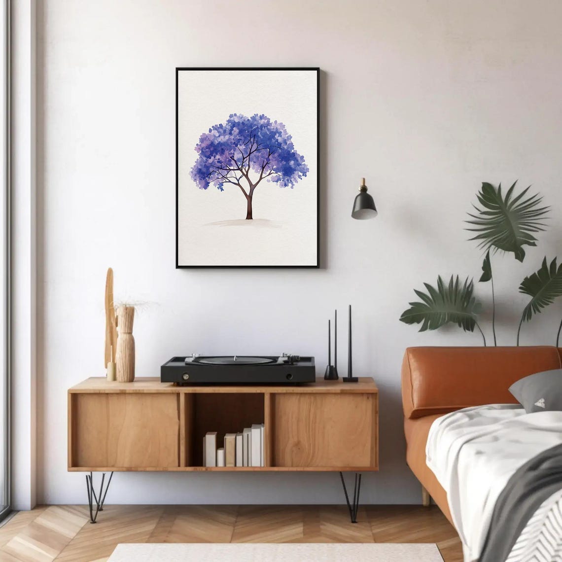 Jacaranda Tree In Bloom Premium Print - Image 4