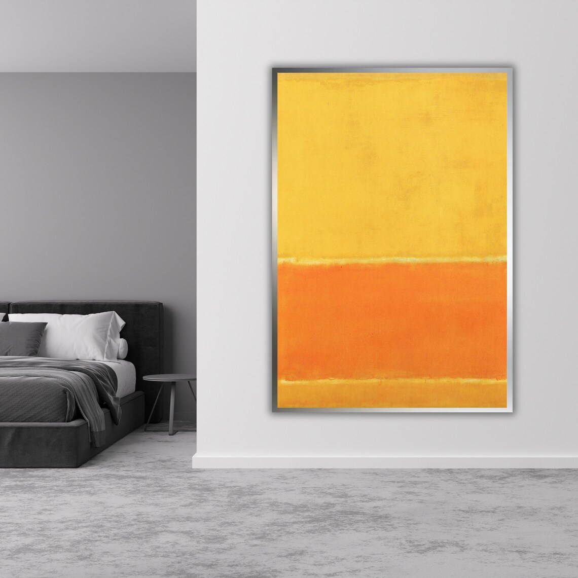 Mark Rothko Style Yellow Orange Field Sunlit Abstract Art Poster - Image 5