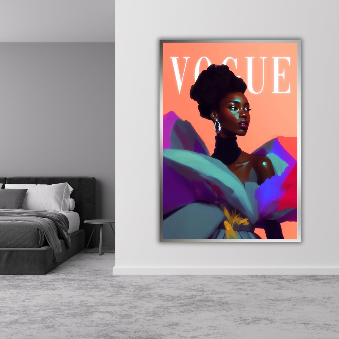 Vogue Style Fashion Woman Bold Colorful Portrait Glamour Poster - Image 3