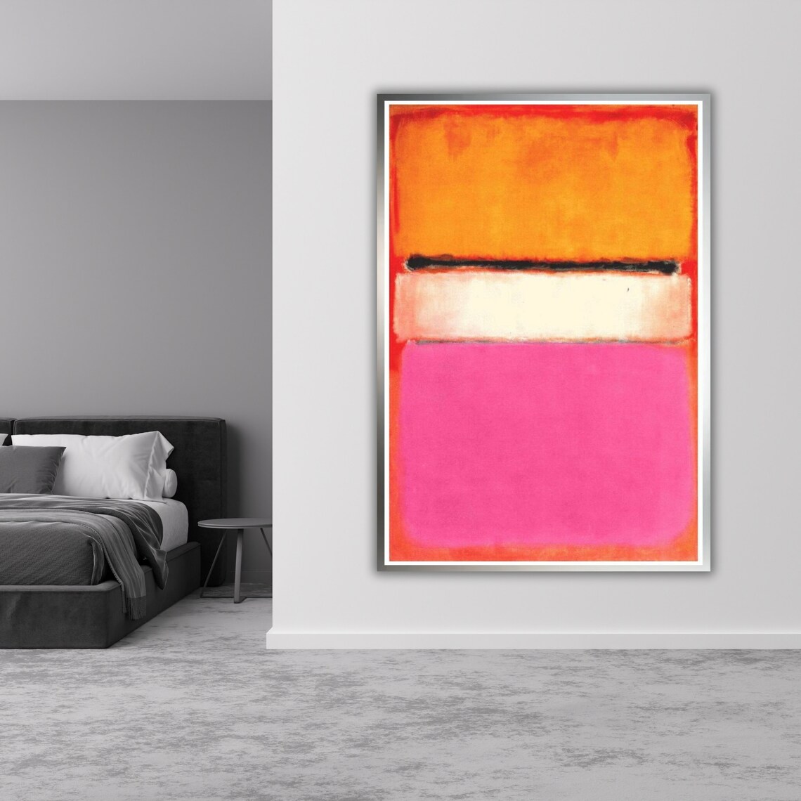Mark Rothko Pink Orange Art Abstract Wall Decor Modern Art Contemporary Painting - Image 2