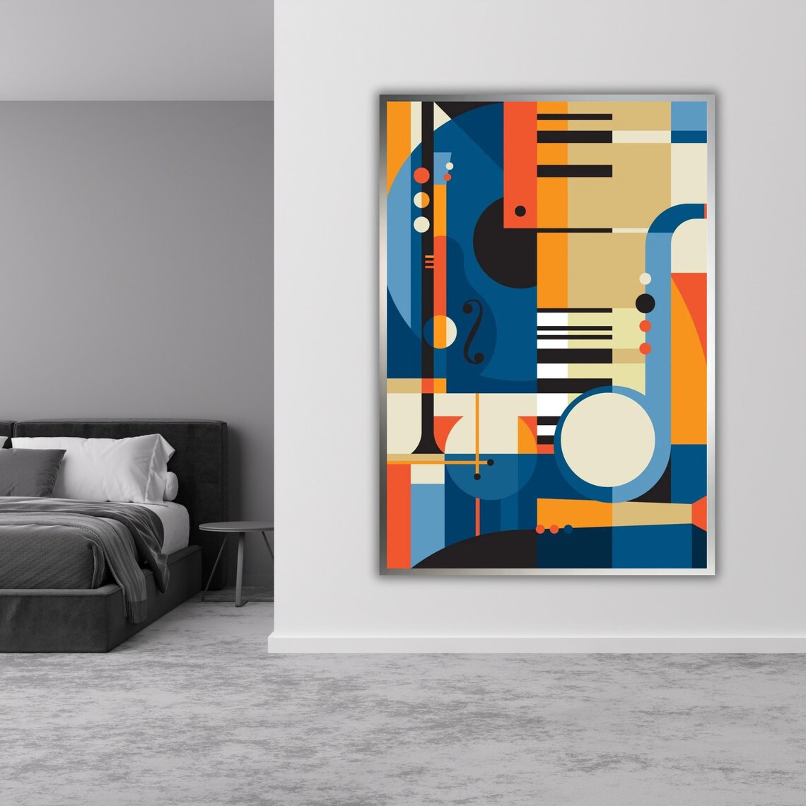 Abstract Music Art Print, Music Lover Gift Wall Decor - Image 4