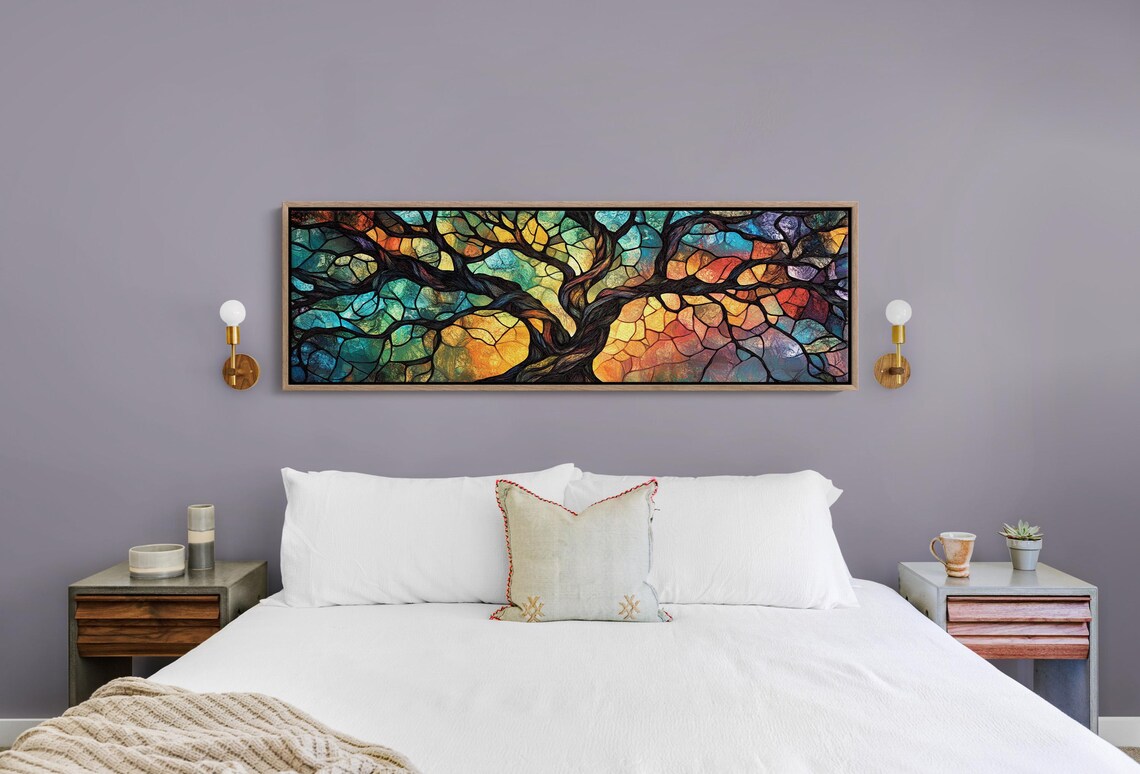 Stained Glass Tree Of Life Art Print, Rainbow Abstract - Image 4