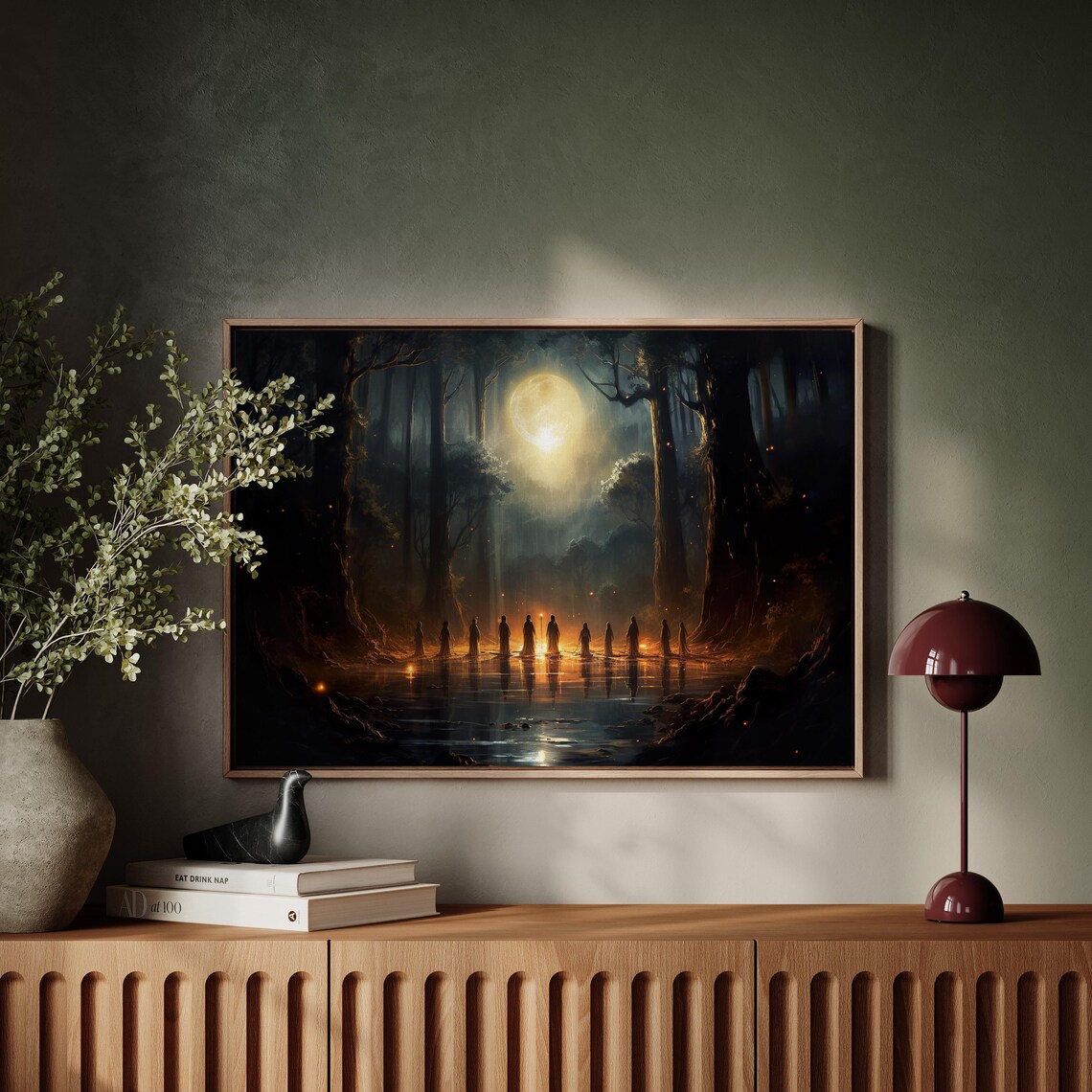 Witch Wood Ritual Art Print, Fantasy Wall Decor - Image 4
