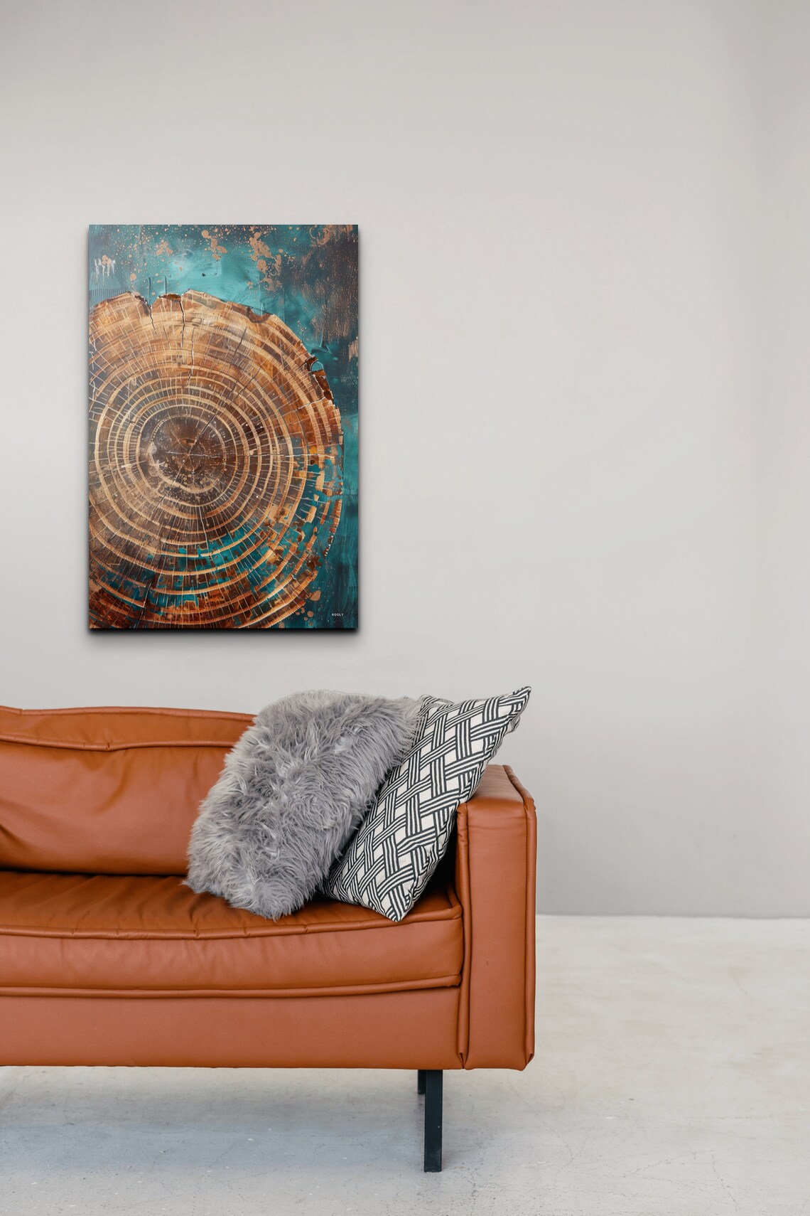 Abstract Tree Ring Art Print, Nordic Style - Image 7