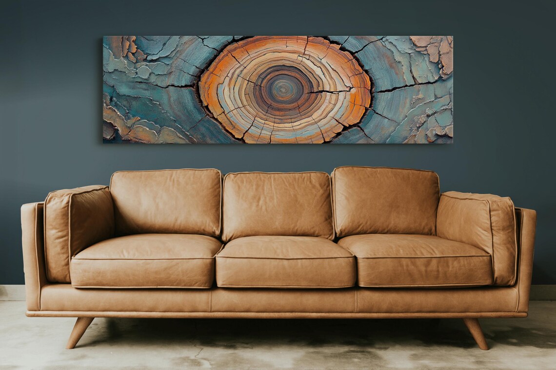 Rustic Tree Ring Art, Nature-Inspired Wall Decor - Image 6