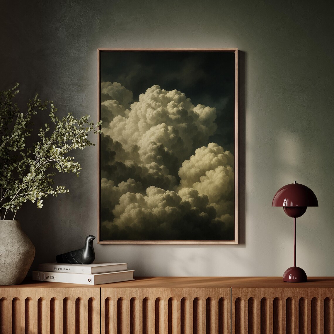 Dark Cloud Atmospheric Stormy Sky Art Print