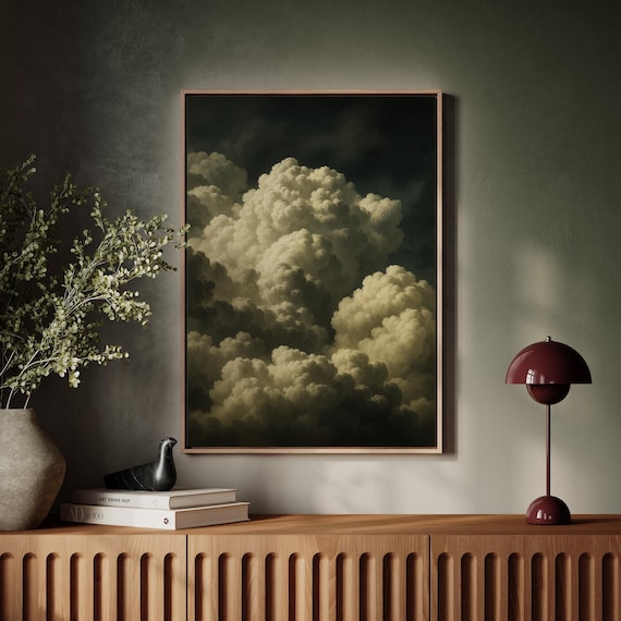 Dark Cloud Atmospheric Stormy Sky Art Print