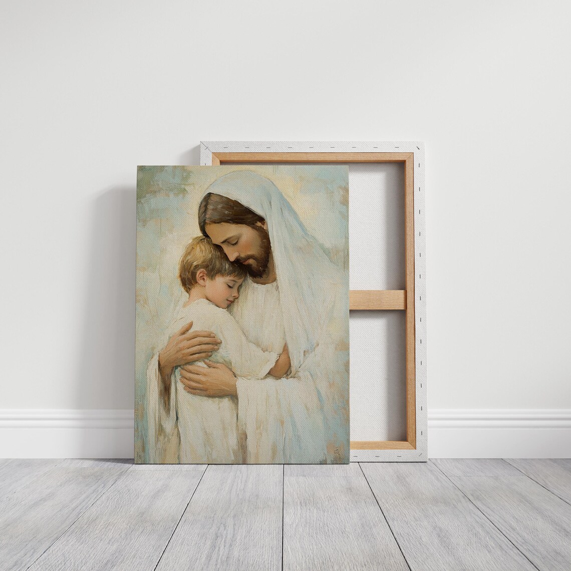 Jesus Hugging Child, Christian Inspirational Art - Image 7
