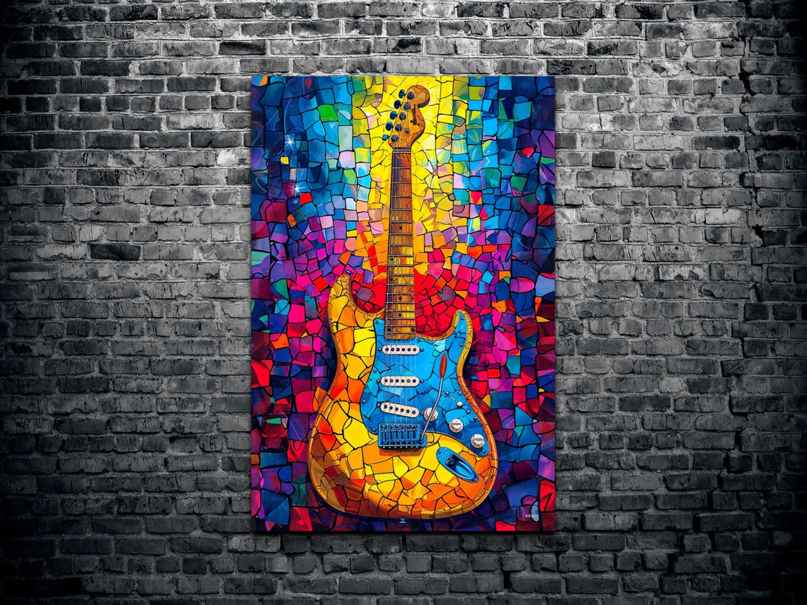 Pop Art Guitar Poster - Image 2