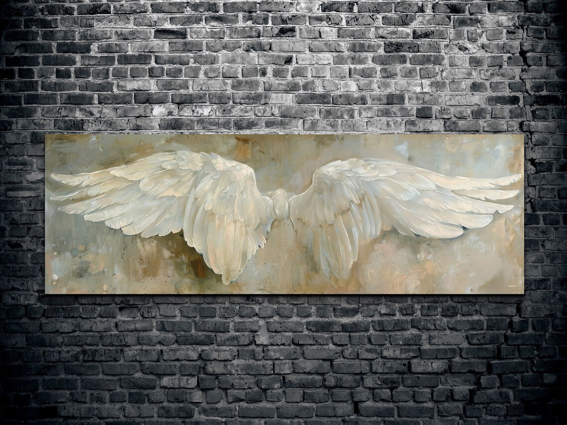 Panoramic Angel Wings, Angelic Style Wall Art - Image 2
