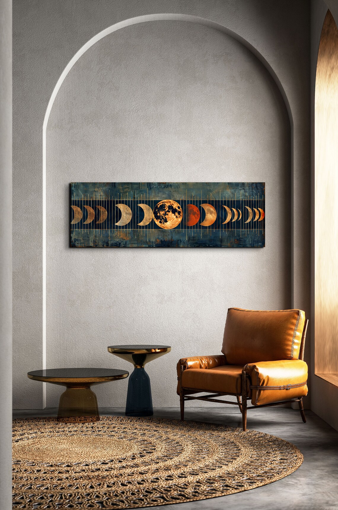 Moon Phase - Panoramic Celestial Art Print - Image 4