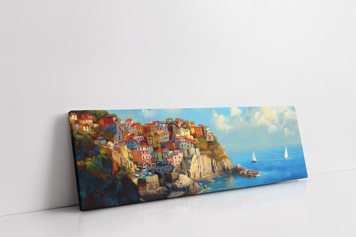 Cinque Terre Colorful Cliffside Village Italian Coast Art Poster - Image 4