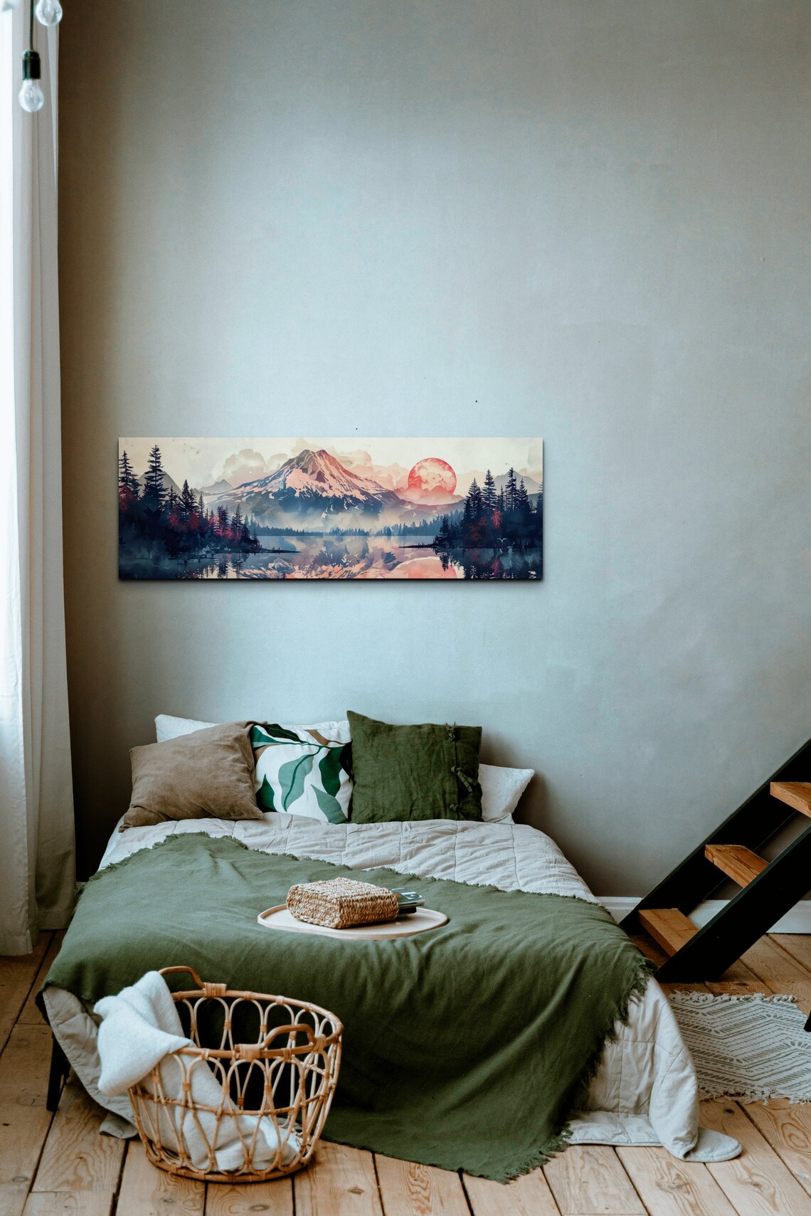 Klamath Mountain Mid-Century Modern Art Print - Image 6
