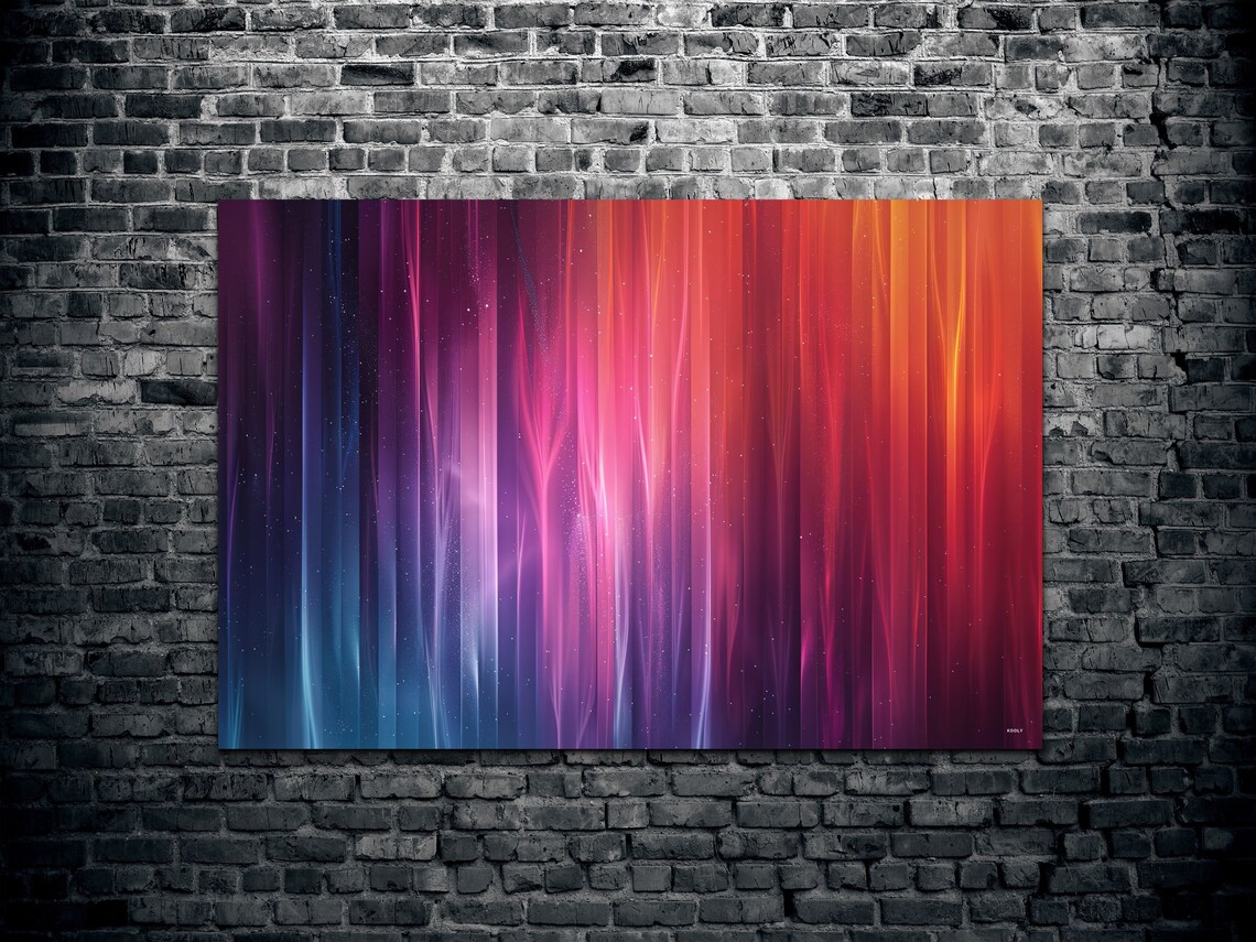 Ethereal Prism Wall Art Print, Vertical Gradient - Image 2