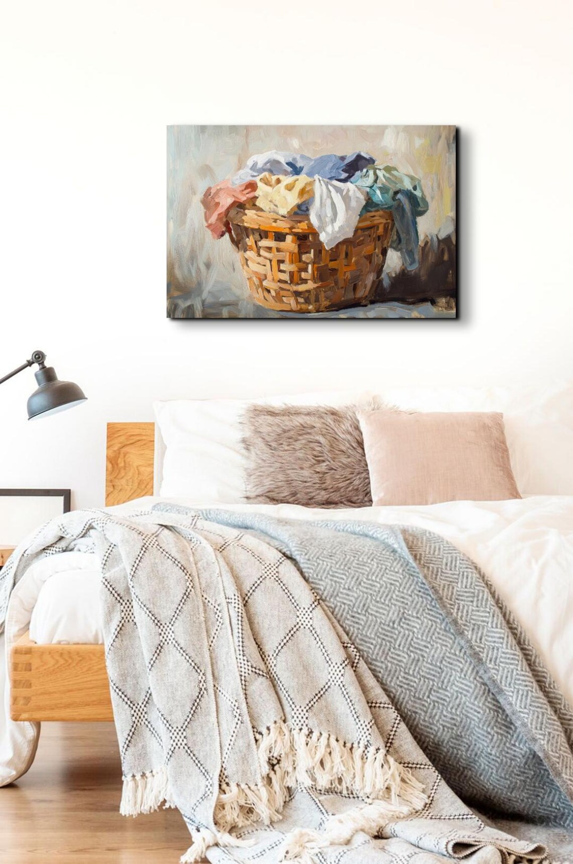 Laundry Basket Art, Laundry Room Wall Art Print - Image 4