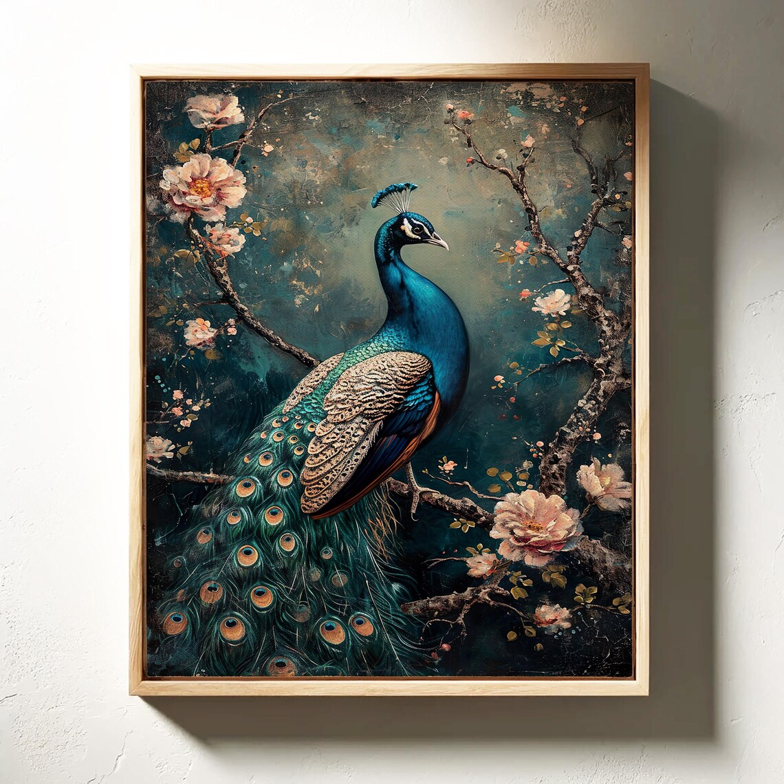 Victorian Peacock - Vintage Bird Art Print - Image 3