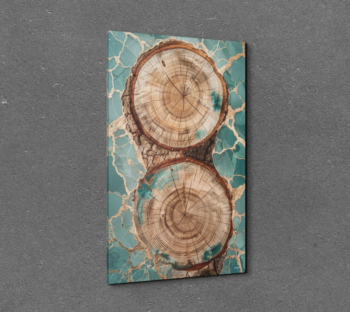 Abstract Tree Ring Nordic Art Print - Image 3