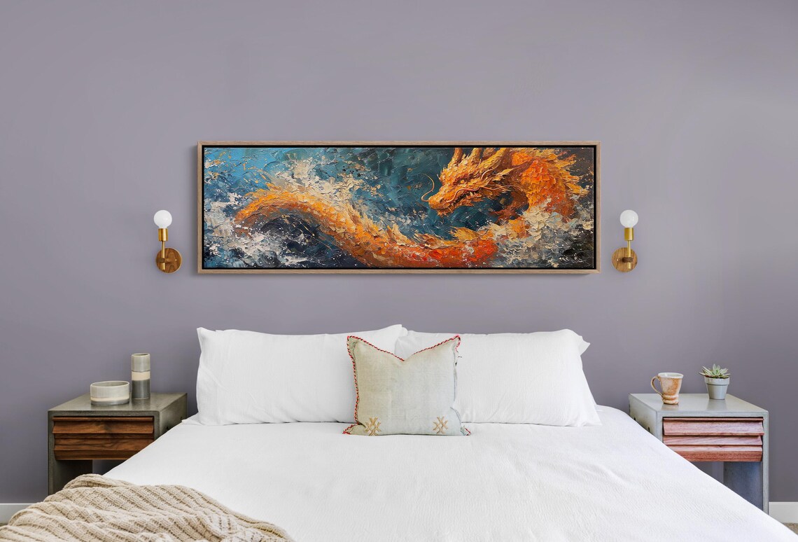 Panoramic Dragon Fantasy Wall Art, Office Poster - Image 4