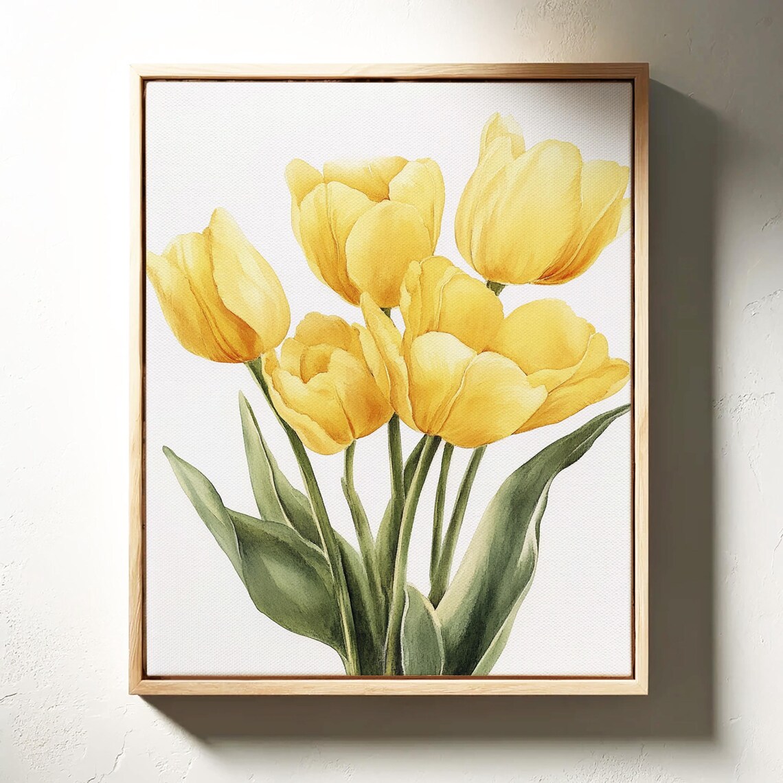 Minimalist Yellow Tulips Art Print, Spring Decor - Image 7