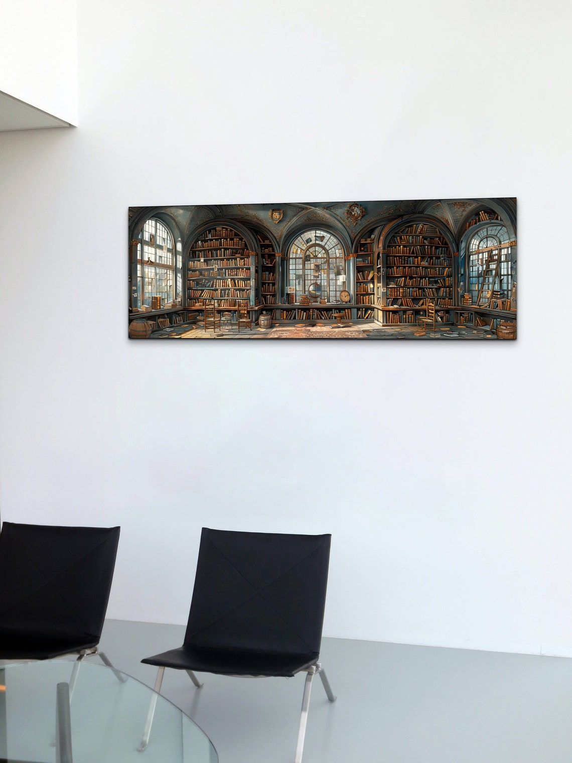 Mystic Library Panoramic Wall Art Print - Image 5