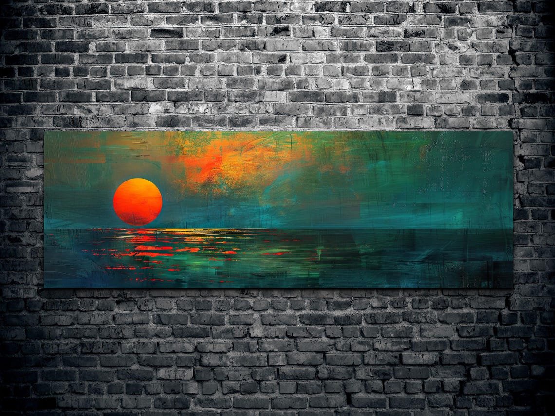 Emerald Sunset Sky Art Print - Image 5