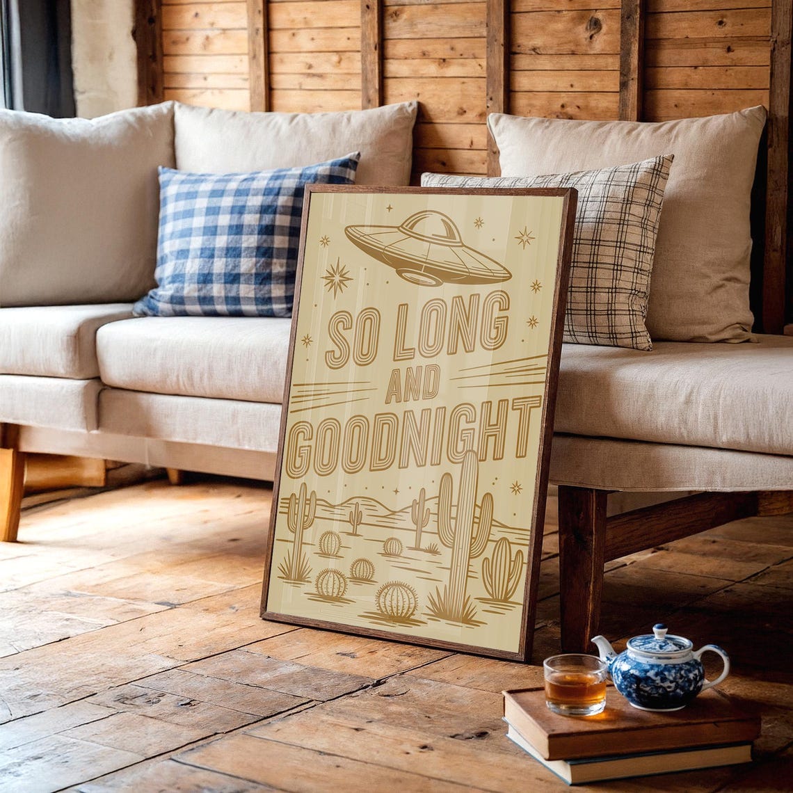 So Long Goodnight Ufo Desert Print