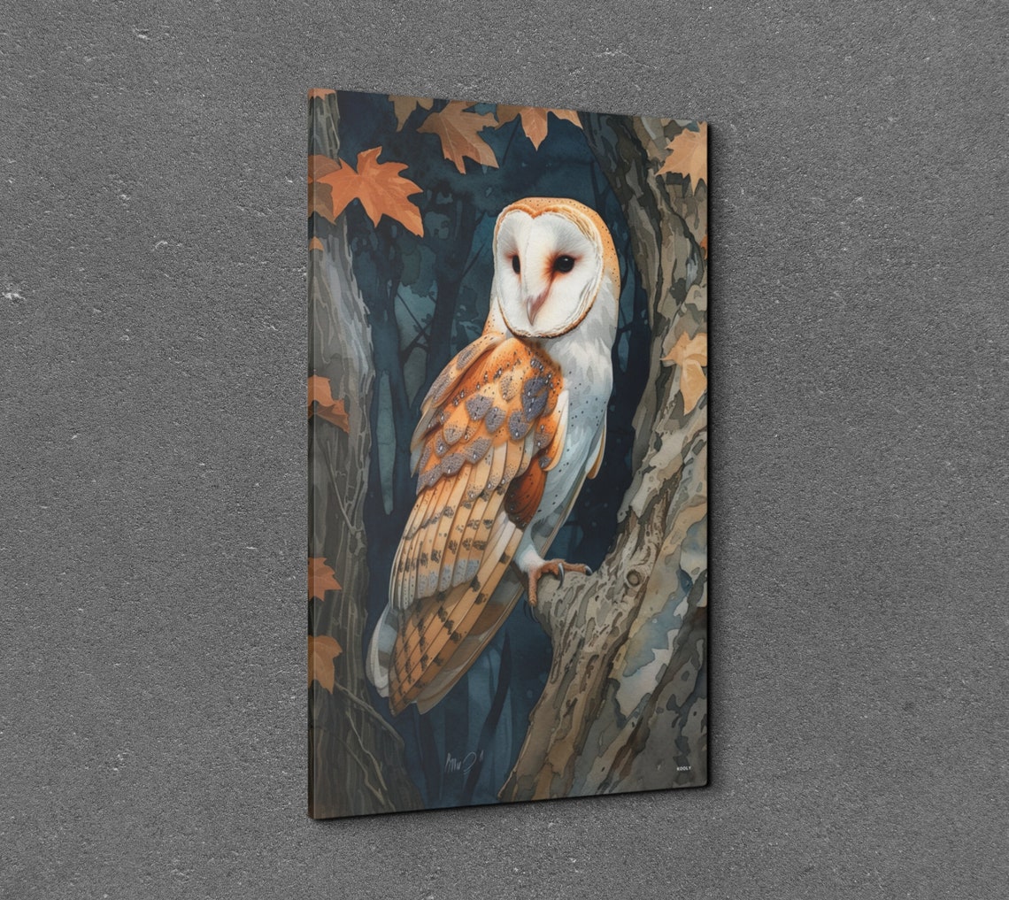 Antique Barn Owl Art Print - Image 3