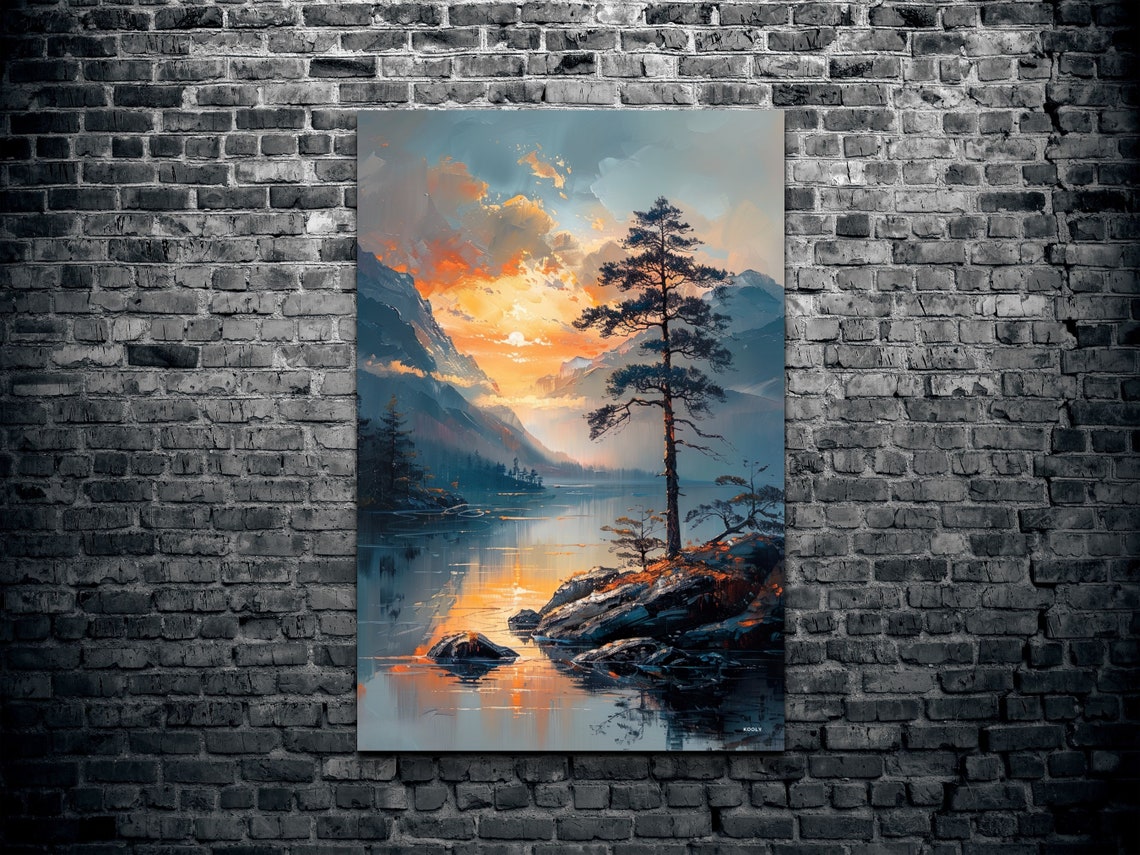 Japanese Art, Japandi Nature Portrait - Image 2