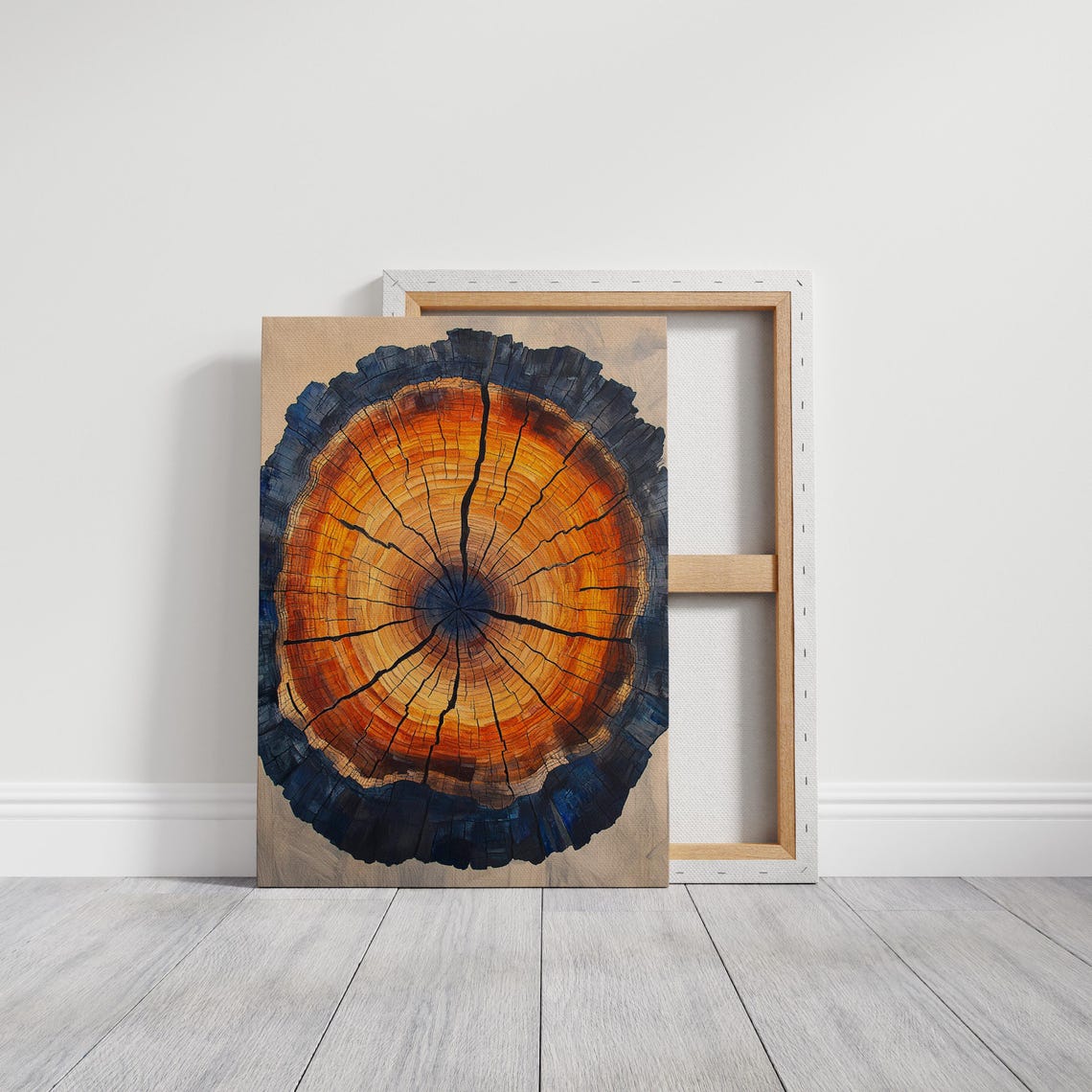 Amber Tree Ring Wood Grain Abstract Botanical Gallery Wall Poster - Image 6