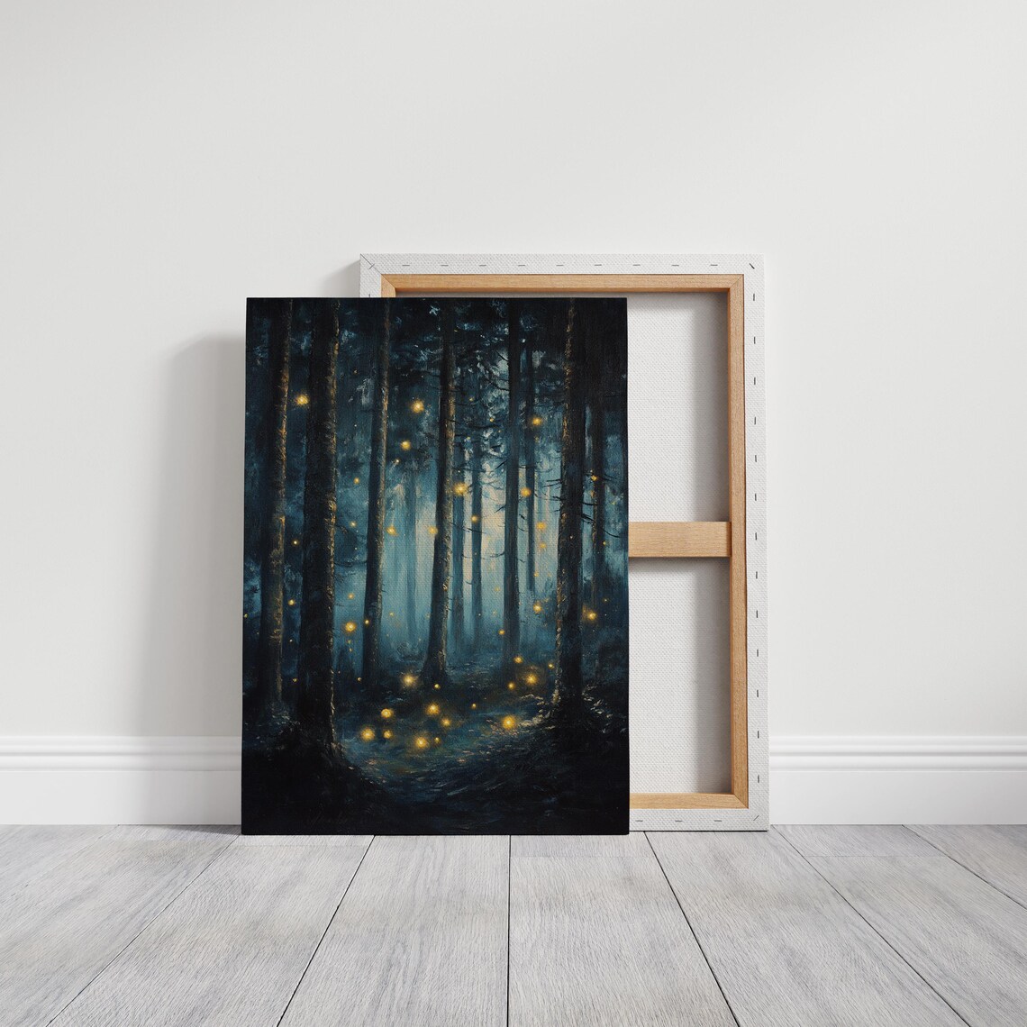 Enchanted Firefly Forest, Mystical Glow Art - Image 6