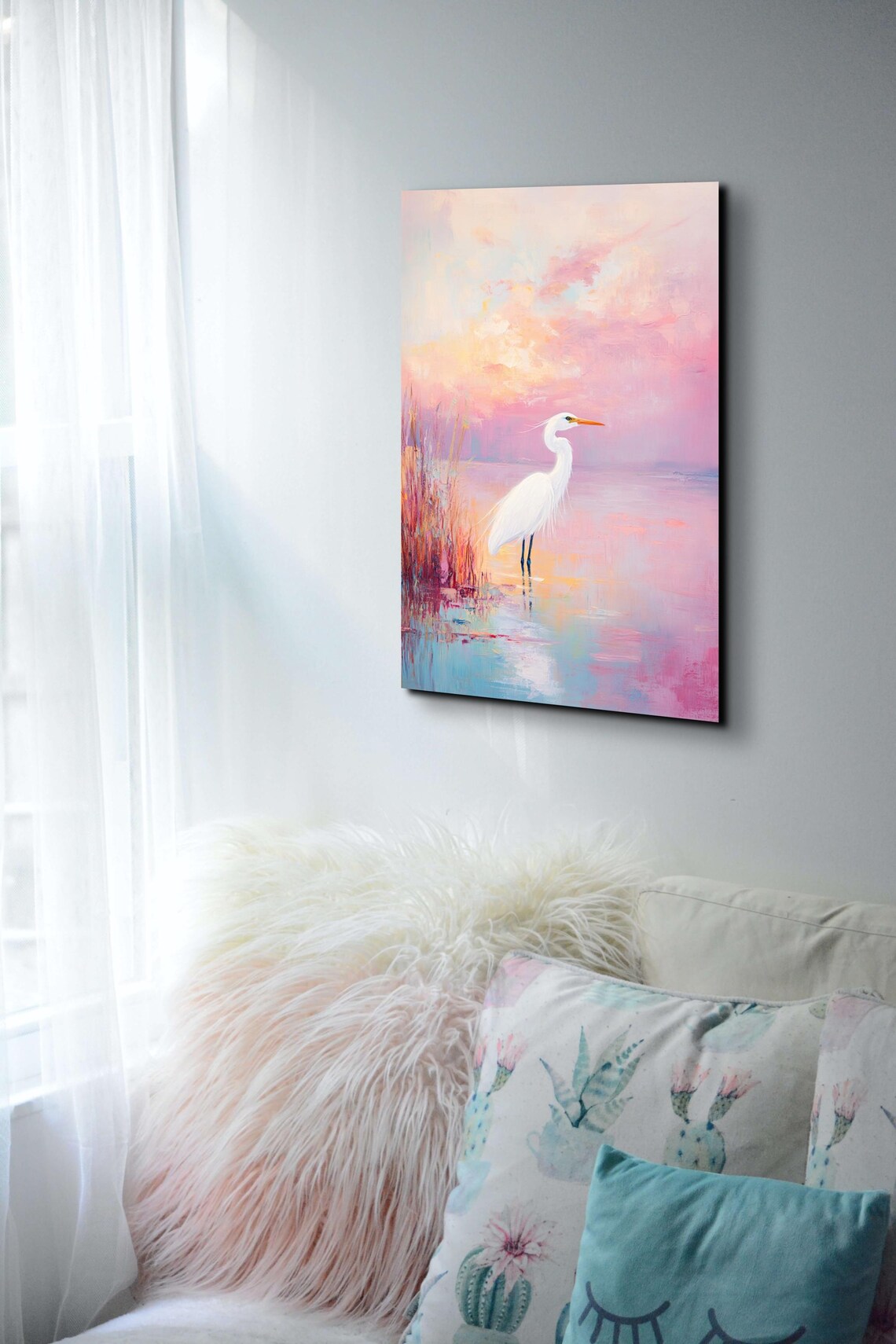 Watercolor Blue Herron Art, Nature Watercolor - Image 5