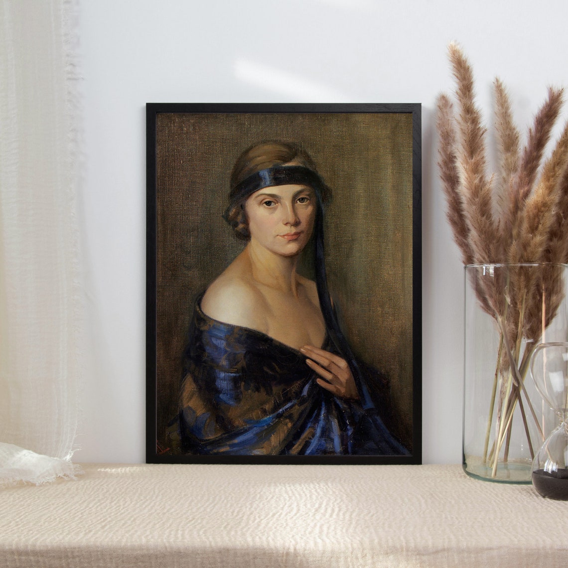Woman Portrait Painting Vintage Art Prints Antique Portrait Painting Woman Print Oil Painting Moody Portrait Art - Image 2