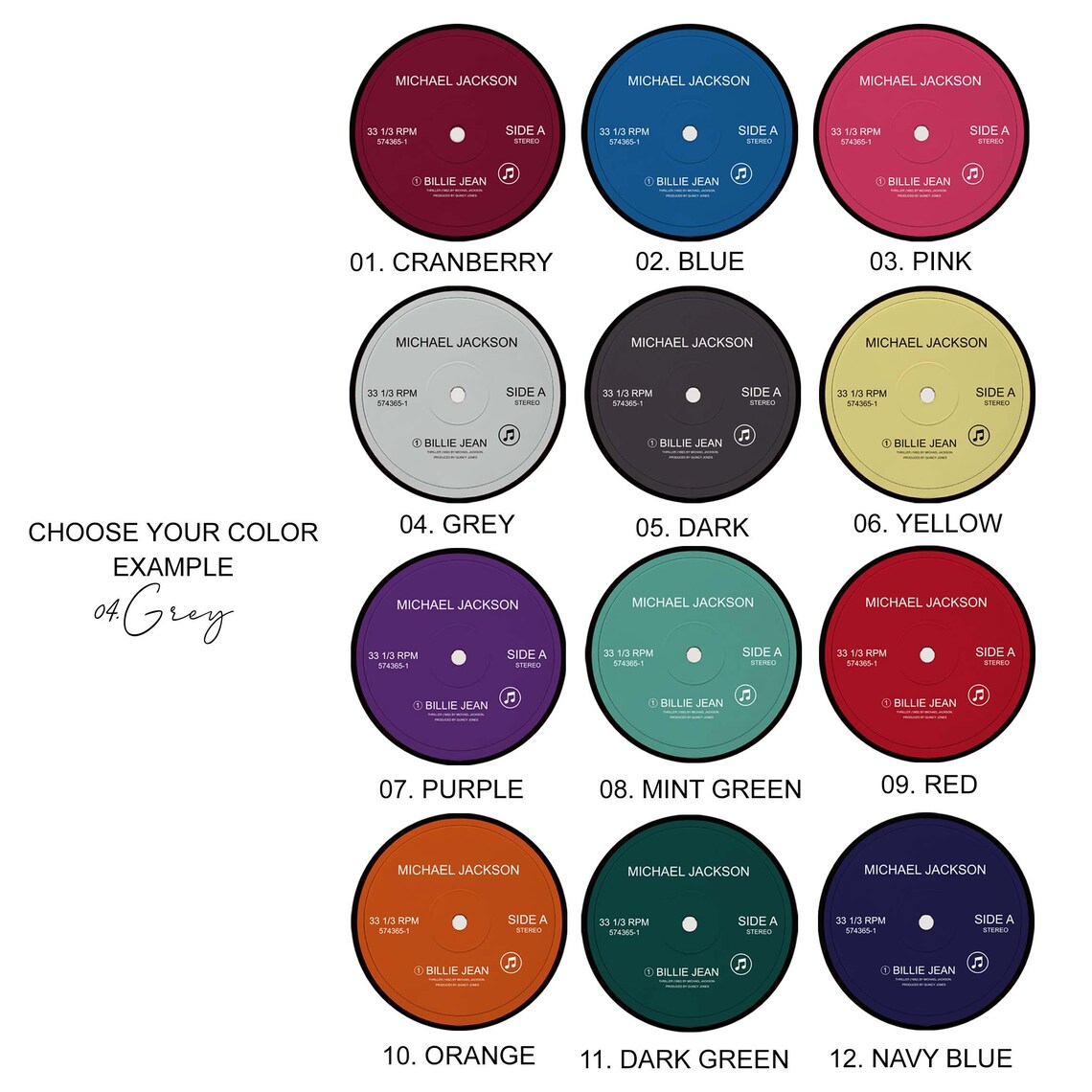 Custom Record Vinyl Song Square - Anniversary Gift - Image 3