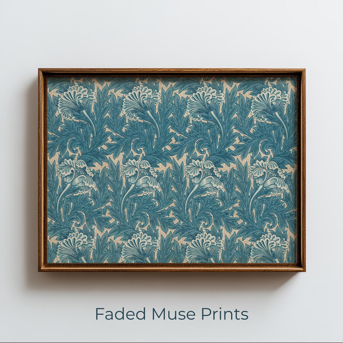 Vintage Botanical Ornamental Floral Pattern Art Print