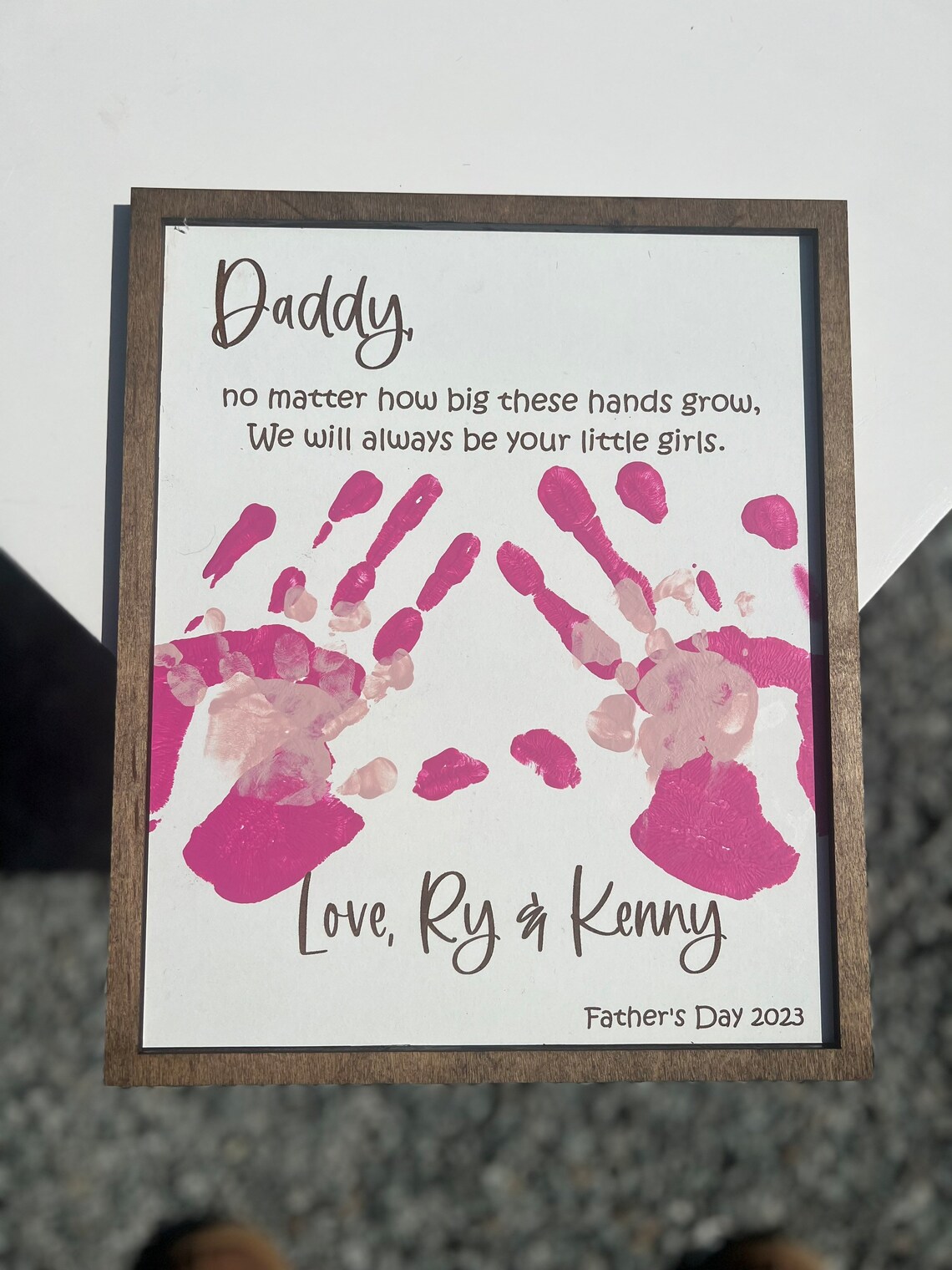 Father's Day Gift, Hand Print Keepsake Art Print - Image 2