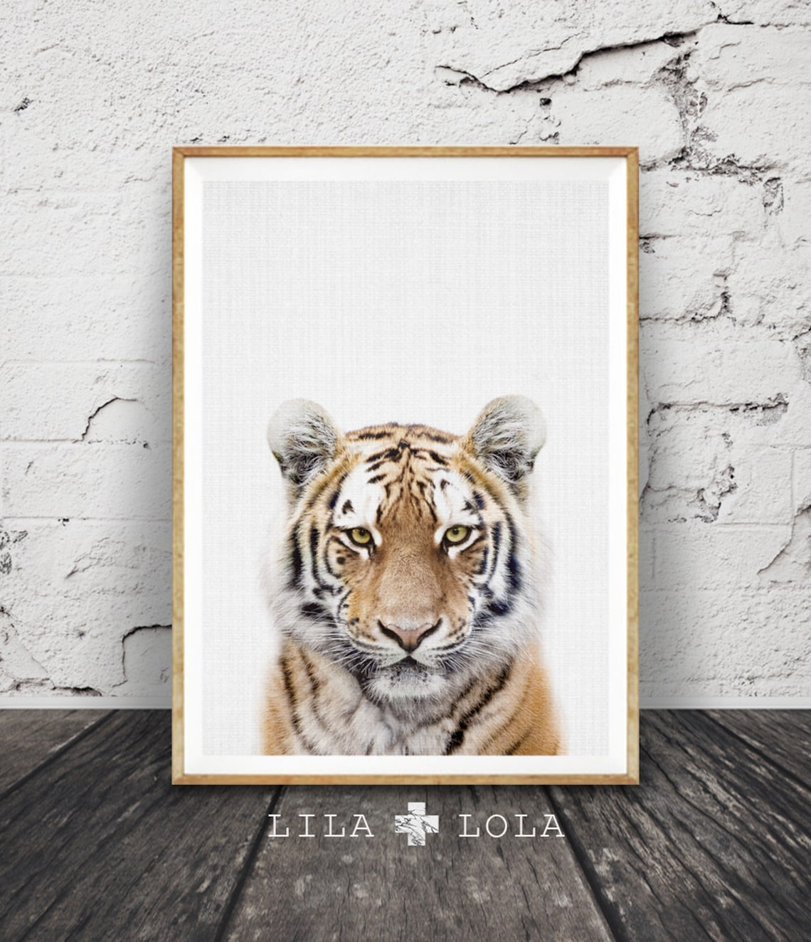 Tiger Cub Safari Nursery Animal Art Print