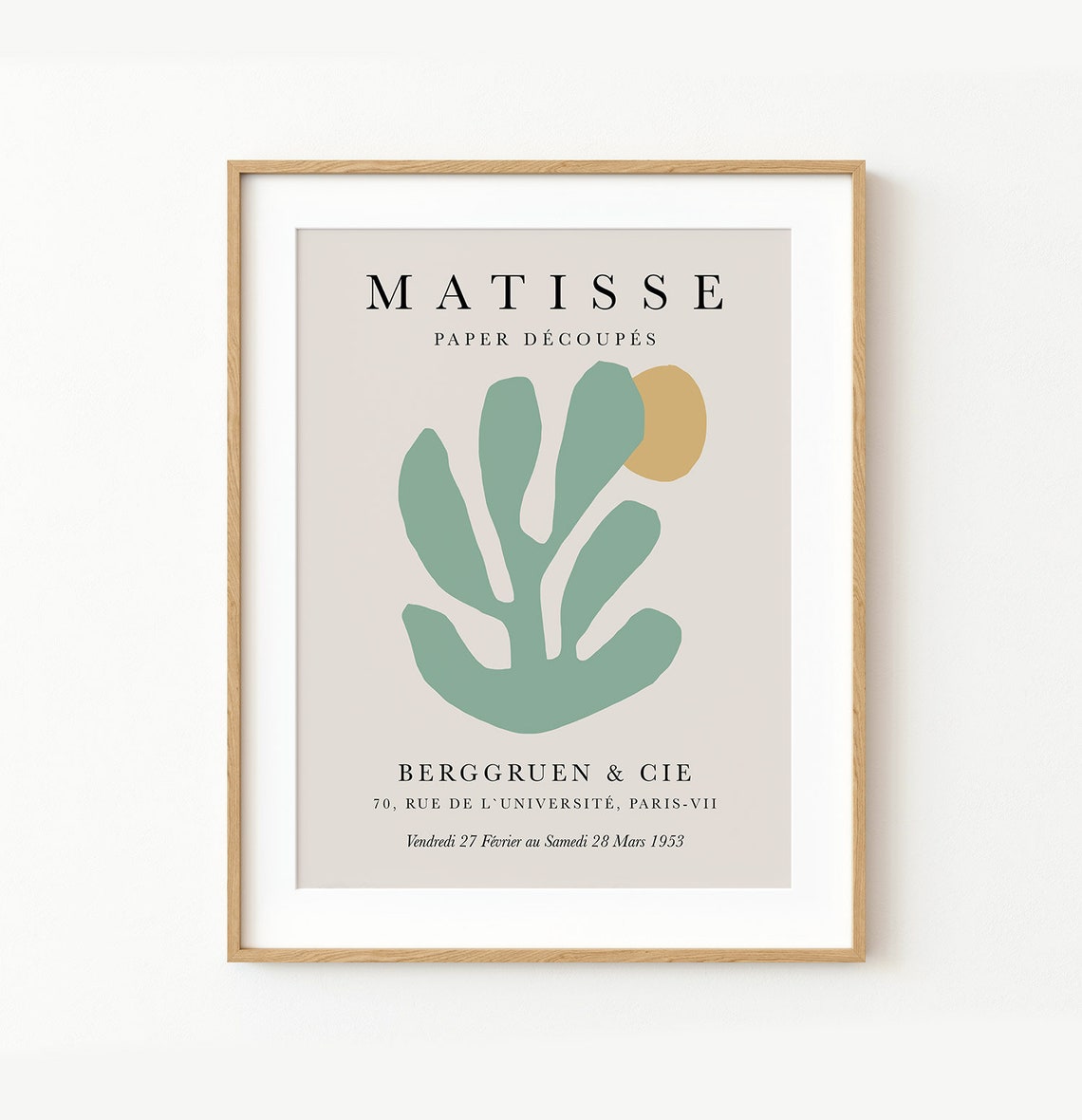 Henri Matisse Exhibition Poster Print Abstract Cutouts