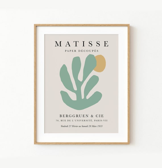 Henri Matisse Exhibition Poster Print Abstract Cutouts