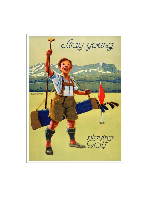 Golf Poster Art Golfing Print Gift For Golfer H1683a